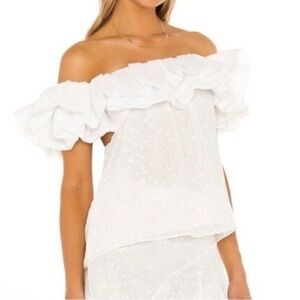 Misa Los Angeles Off the shoulder top - White